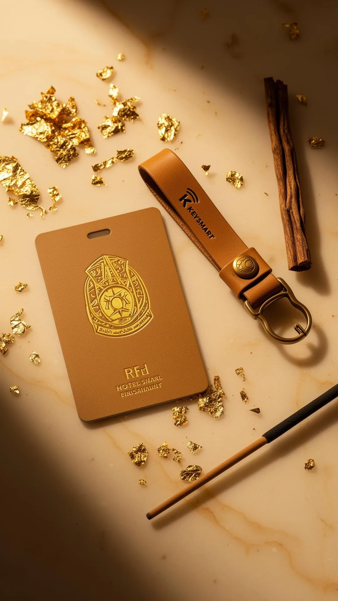 Dubai imza koleksiyonu — özel tasarım ahşap otel anahtar kartı, KeySmart