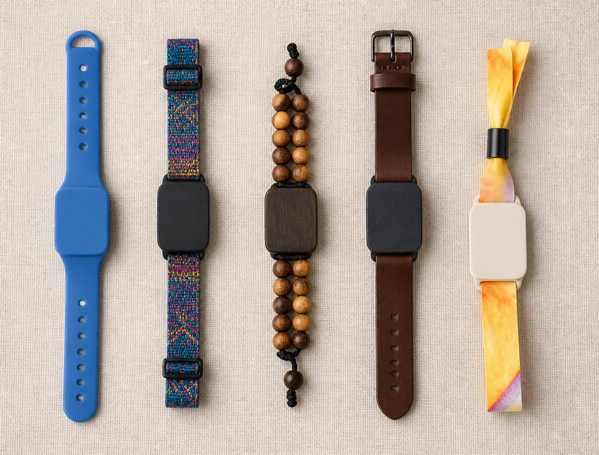 RFID wristband types — silicone, fabric, wood, leather and paper RFID wristband types — silicone, fabric, wood, leather and paper