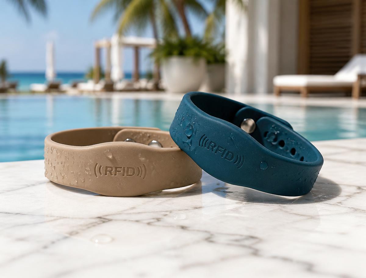 Waterproof RFID wristband for pools and water parks Waterproof RFID wristband for pools and water parks